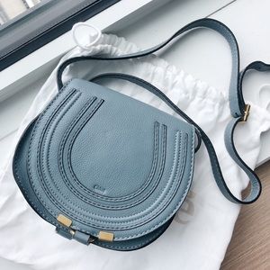 Chloe Small Marcie Leather Saddle Bag